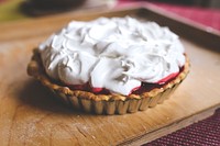 Homemade berry meringue pie. Visit Kaboompics for more free images.