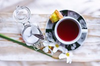 Cup of red tea. Visit <a href="https://kaboompics.com/" target="_blank">Kaboompics</a> for more free images.