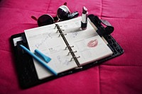 A filled up agenda. Visit <a href="https://kaboompics.com/" target="_blank">Kaboompics</a> for more free images.