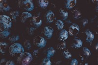Closeup of fresh blueberries wallpaper