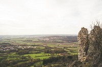 View of countryside in Forchheim, Germany