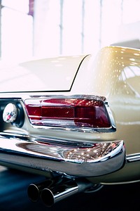 Close up of a vintage car