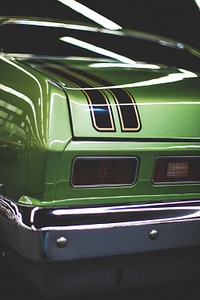 Close up of a vintage car