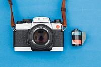 Vintage analog single-lens reflex camera