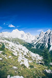 The Fassa valley in the Dolomites