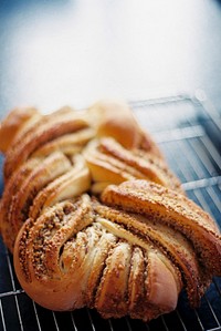 Closeup of freshly baked Franzbr&ouml;tchen