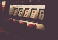 Poker machine in a casino