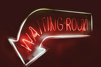 Waiting room light sign