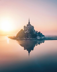 Mont Saint-Michel island in Normandy, France