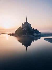 Mont Saint-Michel island in Normandy, France
