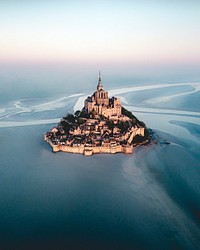 Mont Saint-Michel island in Normandy, France