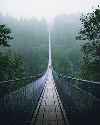 Geierlay Suspension Bridge in Hunsruck, Germany