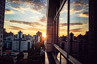 Sunset over Belo Horizonte, Brazil