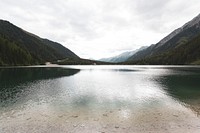 Lake of Antholz at South Tyrol, Italy