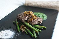 A fresh paleo steak closeup