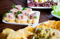 Canap&eacute;s in a summer party