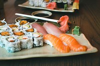 Sushi rolls and Nigiri