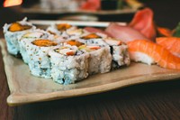 Sushi rolls and Nigiri
