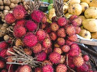Exotic fruits on sale at a market