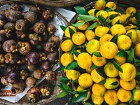 Exotic fruits on sale at a market