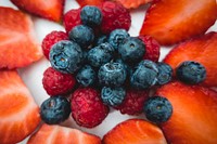 Closeup of fresh berries