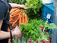 Root vegetable at a market