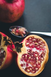 Close up of fresh pomegranates