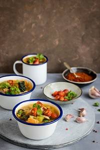 Bowls of Savoy cabbage soup. Visit <a href="https://monikagrabkowska.com/" target="_blank">Monika Grabkowska</a> to see more of her food photography.