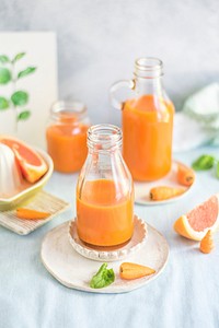Freshly squeezed orange and carrot juice. Visit <a href="https://monikagrabkowska.com/" target="_blank">Monika Grabkowska</a> to see more of her food photography.