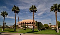 Grady Gammage Auditorium, an imaginative creation of legendary archictect Frank Lloyd Wright at Arizona State University in Tempe.