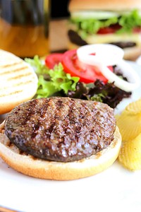 Free burger image, public domain food CC0 photo.