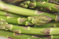Closeup of fresh asparagus pile, public domain CC0 photo.