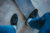 Free skateboard aesthetic background, public domain CC0 photo.