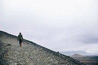 Grey skies with the misty air add to the Icelandic picture.