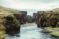 Free mountain landscape, Iceland image, public domain nature view CC0 photo.