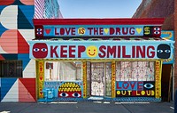 In 2012, the U.S. state of Colorado legalized the sale of recreational marijuana. But if this Denver storefront&#39;s message is to to be believed, love is enough of a drug. Original image from <a href="https://www.rawpixel.com/search/carol%20m.%20highsmith?sort=curated&amp;page=1">Carol M. Highsmith</a>&rsquo;s America, Library of Congress collection. Digitally enhanced by rawpixel.