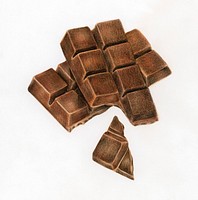 Illustration of chocolate bar