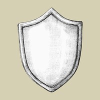 Hand-drawn shield illustration