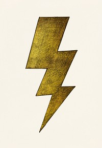 Hand-drawn lightning illustration