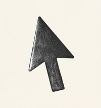 Hand-drawn arrow cursor illustration