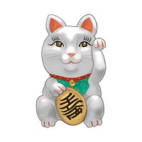 Japanese Maneki Neko figurine illustration