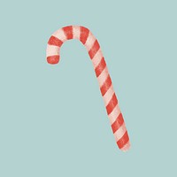 Hand drawn Christmas candy cane