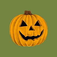 Hand drawn Halloween pumpkin jack-o&#39;-lantern