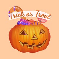 Illustration of trick or treat icon vector for Halloween