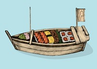 Illustration of Japanese Dish