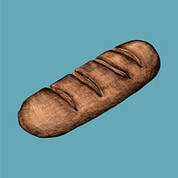 Illustration of a frnch bread