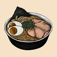 Illustration of Japanese food