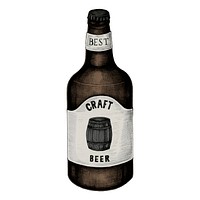 Illustration of a craft beer