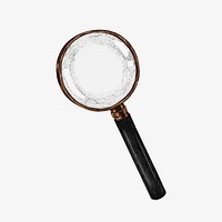 Hand drawn magnifying glass vector