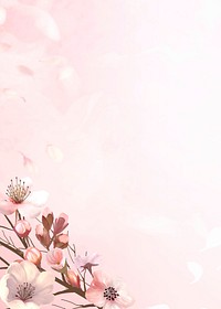 Spring background with pink sakura flower